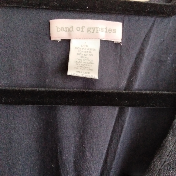 Band of Gypsy Black Dress With Cold Shoulder cut outs - Picture 3 of 6